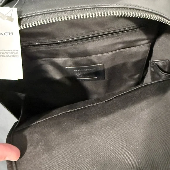 Coach Signature Black and Gray Men's Backpack